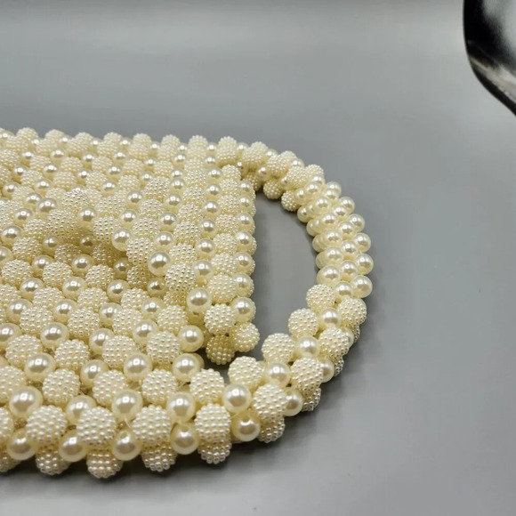 Handmade Pearly Berry Beaded Bag Clutch Purse Handbag - Picture 5 of 10